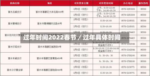 过年时间2022春节／过年具体时间-第2张图片