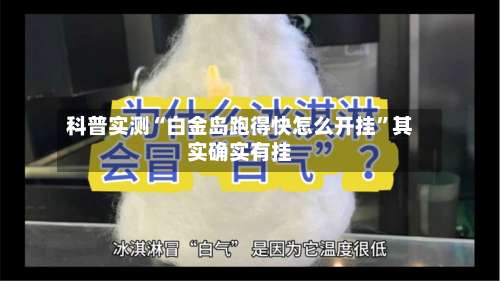 科普实测“白金岛跑得快怎么开挂”其实确实有挂-第2张图片