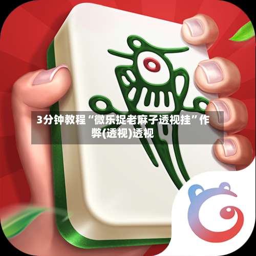 3分钟教程“微乐捉老麻子透视挂	”作弊(透视)透视-第1张图片