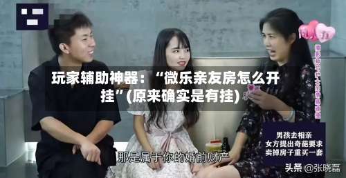 玩家辅助神器：“微乐亲友房怎么开挂”(原来确实是有挂)-第2张图片