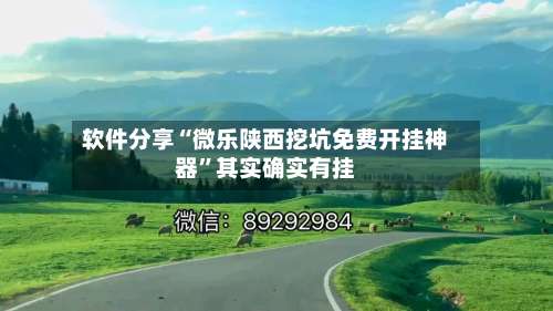 软件分享“微乐陕西挖坑免费开挂神器”其实确实有挂-第1张图片