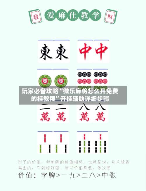 玩家必备攻略“微乐麻将怎么开免费的挂教程”开挂辅助详细步骤-第1张图片