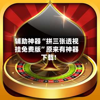 辅助神器“拼三张透视挂免费版	”原来有神器下载!-第2张图片