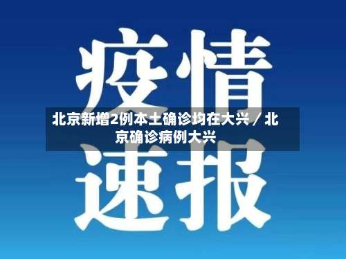 北京新增2例本土确诊均在大兴／北京确诊病例大兴-第3张图片