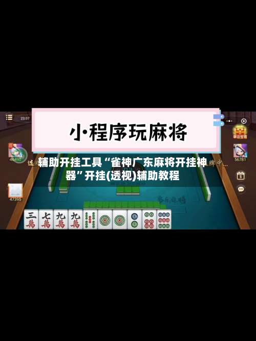 辅助开挂工具“雀神广东麻将开挂神器	”开挂(透视)辅助教程-第1张图片