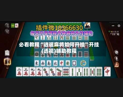 必看教程“逍遥麻将如何开挂”开挂(透视)辅助教程-第1张图片