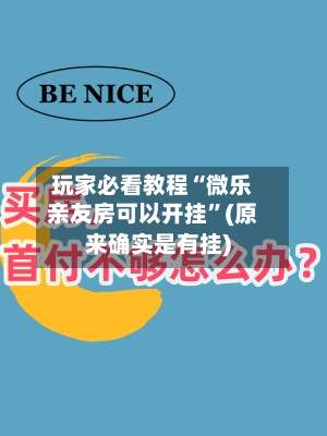 玩家必看教程“微乐亲友房可以开挂	”(原来确实是有挂)-第2张图片