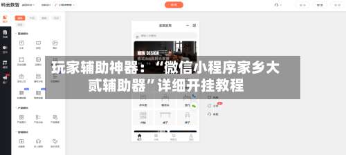 玩家辅助神器：“微信小程序家乡大贰辅助器”详细开挂教程-第1张图片