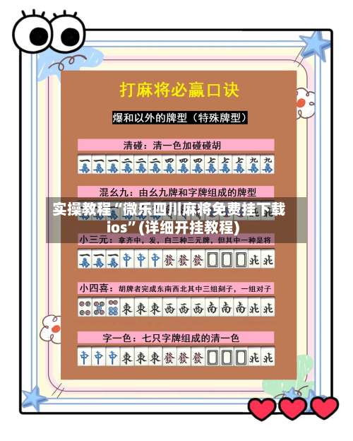 实操教程“微乐四川麻将免费挂下载ios”(详细开挂教程)-第2张图片