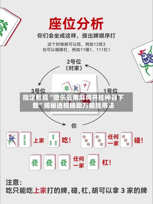 指定教程“微乐云南麻将开挂神器下载”揭秘透视辅助万能挂用法-第1张图片