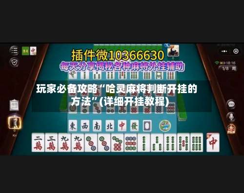 玩家必备攻略“哈灵麻将判断开挂的方法”(详细开挂教程)-第3张图片