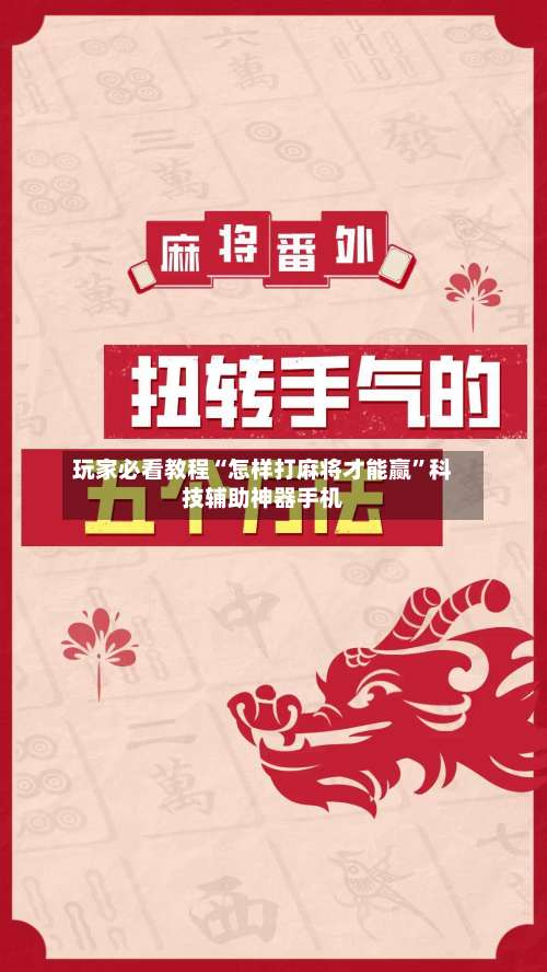 玩家必看教程“怎样打麻将才能赢”科技辅助神器手机-第2张图片