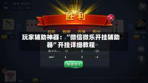 玩家辅助神器：“微信微乐开挂辅助器	”开挂详细教程-第2张图片