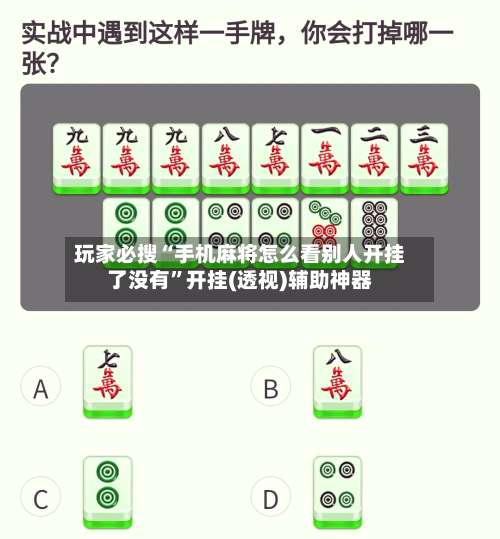 玩家必搜“手机麻将怎么看别人开挂了没有”开挂(透视)辅助神器-第3张图片