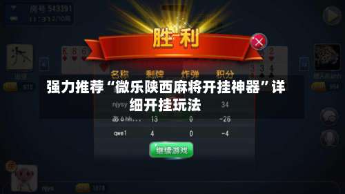 强力推荐“微乐陕西麻将开挂神器	”详细开挂玩法-第1张图片