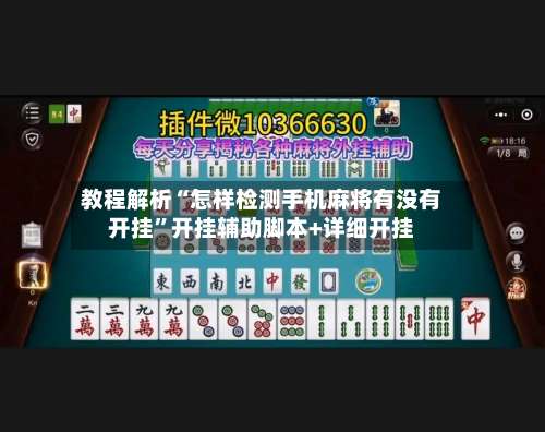 教程解析“怎样检测手机麻将有没有开挂”开挂辅助脚本+详细开挂-第3张图片