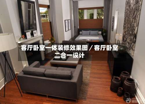 客厅卧室一体装修效果图／客厅卧室二合一设计-第3张图片