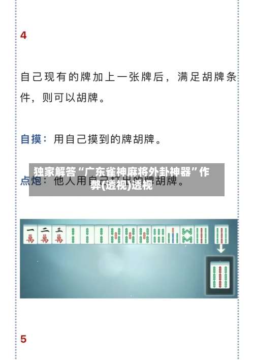 独家解答“广东雀神麻将外卦神器”作弊(透视)透视-第1张图片