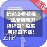 玩家必看教程“迅奇麻将开挂神器	”原来有神器下载！-第2张图片