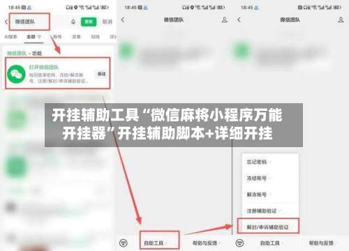开挂辅助工具“微信麻将小程序万能开挂器	”开挂辅助脚本+详细开挂-第1张图片