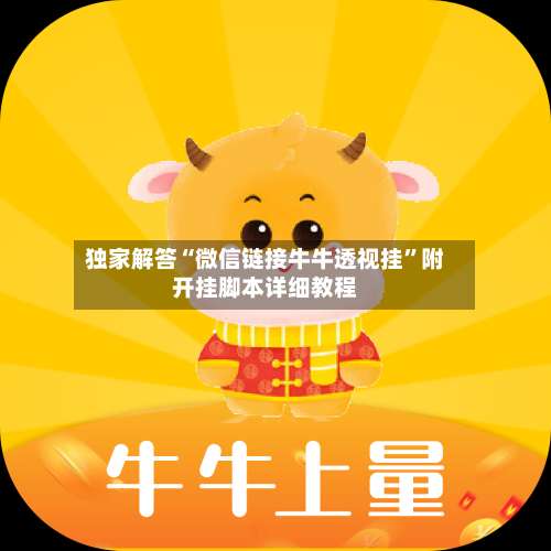 独家解答“微信链接牛牛透视挂”附开挂脚本详细教程-第3张图片