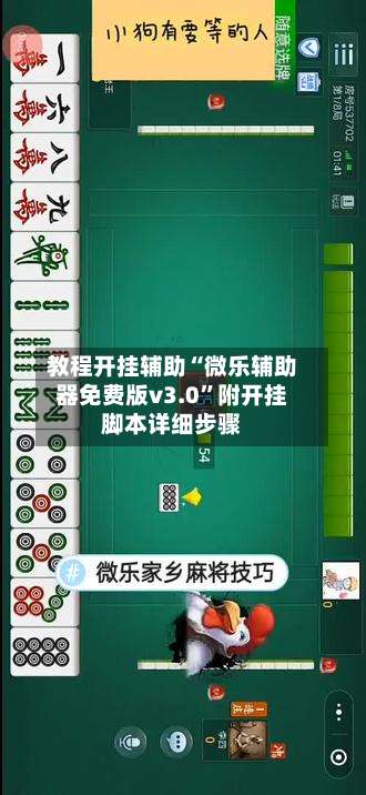 教程开挂辅助“微乐辅助器免费版v3.0”附开挂脚本详细步骤-第1张图片