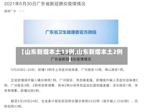 【山东新增本土13例,山东新增本土2例】-第1张图片