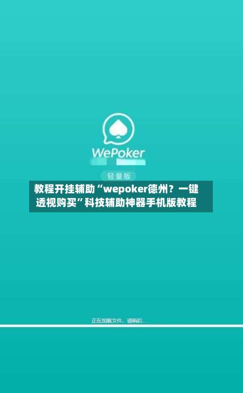教程开挂辅助“wepoker德州？一键透视购买”科技辅助神器手机版教程-第3张图片