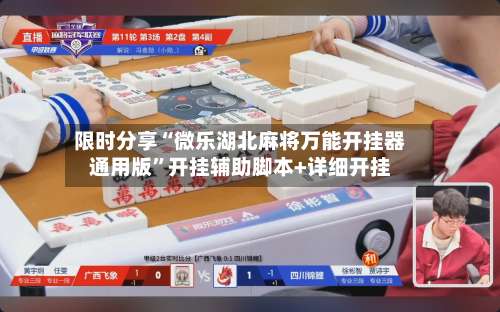 限时分享“微乐湖北麻将万能开挂器通用版”开挂辅助脚本+详细开挂-第3张图片