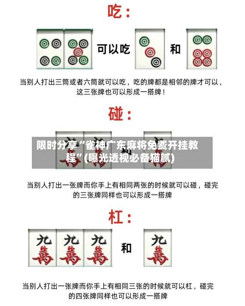 限时分享“雀神广东麻将免费开挂教程”(曝光透视必备猫腻)-第1张图片