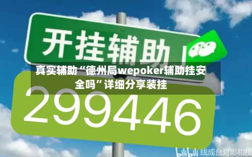 真实辅助“德州局wepoker辅助挂安全吗”详细分享装挂-第3张图片