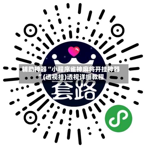 辅助神器“小程序雀神麻将开挂神器	”(透视挂)透视详细教程-第3张图片