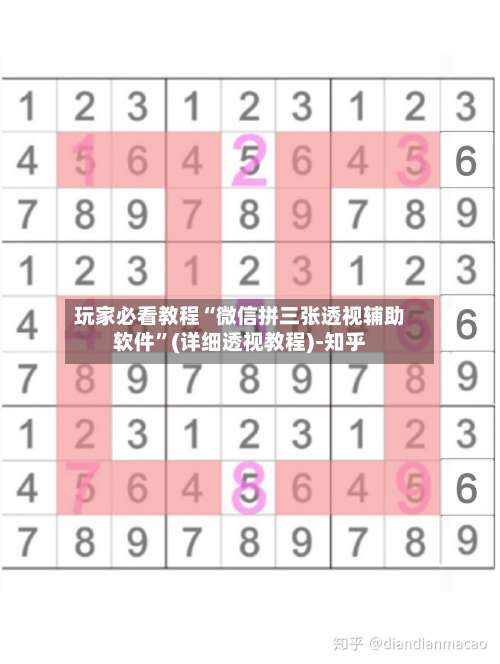 玩家必看教程“微信拼三张透视辅助软件”(详细透视教程)-知乎-第1张图片