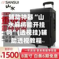 辅助神器“山水麻将能开挂吗”(透视挂)辅助透视教程-第1张图片