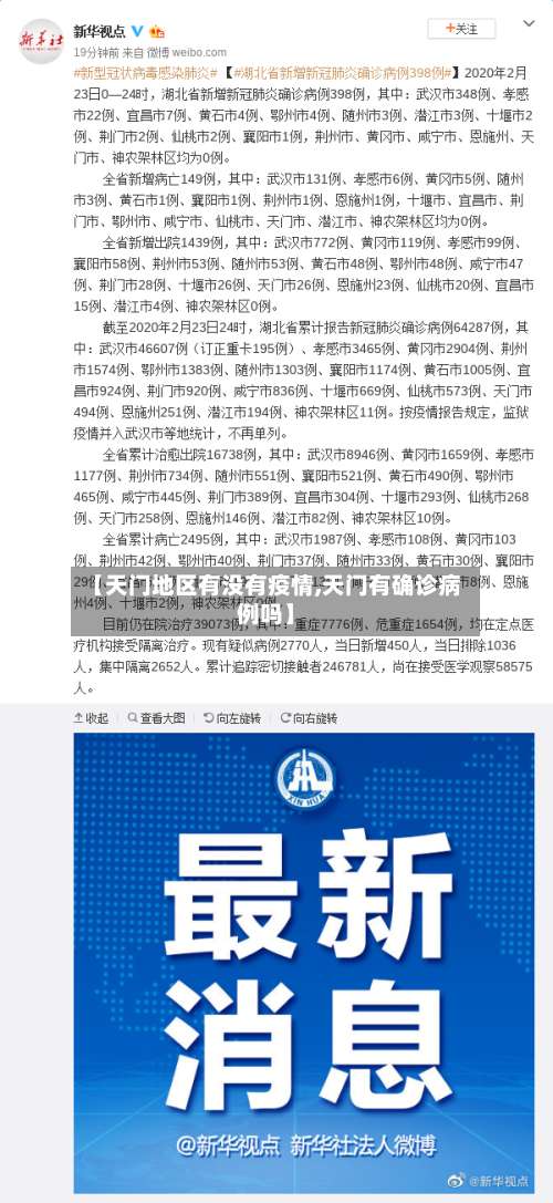 【天门地区有没有疫情,天门有确诊病例吗】-第3张图片