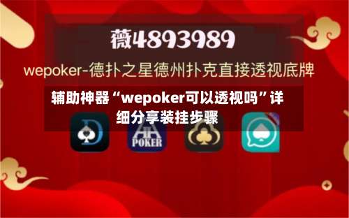 辅助神器“wepoker可以透视吗	”详细分享装挂步骤-第2张图片