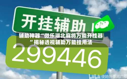 辅助神器“微乐湖北麻将万能开挂器”揭秘透视辅助万能挂用法-第1张图片