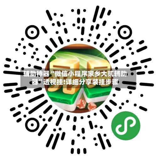 辅助神器“微信小程序家乡大贰辅助器”透视挂!详细分享装挂步骤-第2张图片