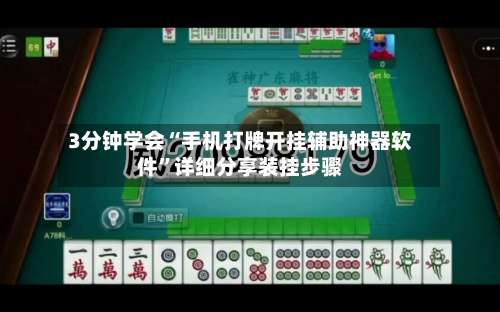 3分钟学会“手机打牌开挂辅助神器软件”详细分享装挂步骤-第2张图片