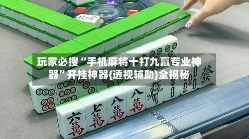 玩家必搜“手机麻将十打九赢专业神器”开挂神器{透视辅助}全揭秘-第3张图片