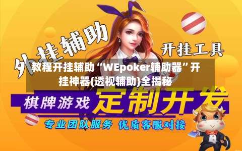 教程开挂辅助“WEpoker辅助器”开挂神器{透视辅助}全揭秘-第2张图片