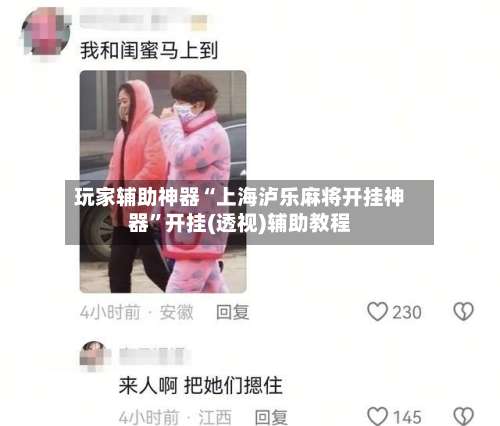 玩家辅助神器“上海泸乐麻将开挂神器”开挂(透视)辅助教程-第1张图片