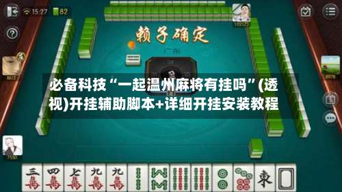 必备科技“一起温州麻将有挂吗	”(透视)开挂辅助脚本+详细开挂安装教程-第3张图片