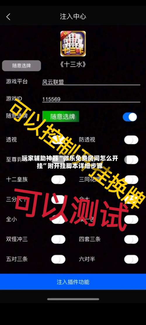 玩家辅助神器“微乐免费房间怎么开挂	”附开挂脚本详细步骤-第1张图片