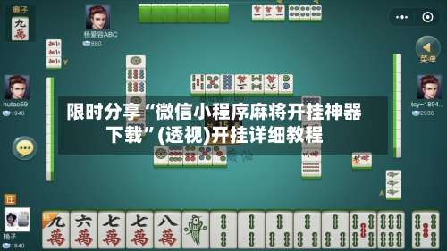 限时分享“微信小程序麻将开挂神器下载	”(透视)开挂详细教程-第2张图片