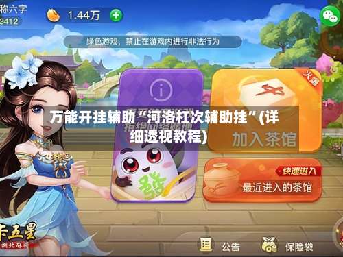 万能开挂辅助“河洛杠次辅助挂”(详细透视教程)-第1张图片