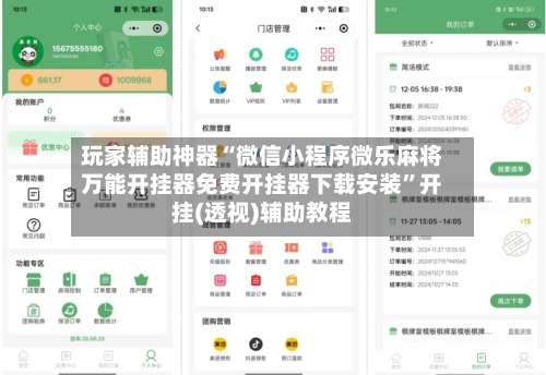 玩家辅助神器“微信小程序微乐麻将万能开挂器免费开挂器下载安装”开挂(透视)辅助教程-第3张图片
