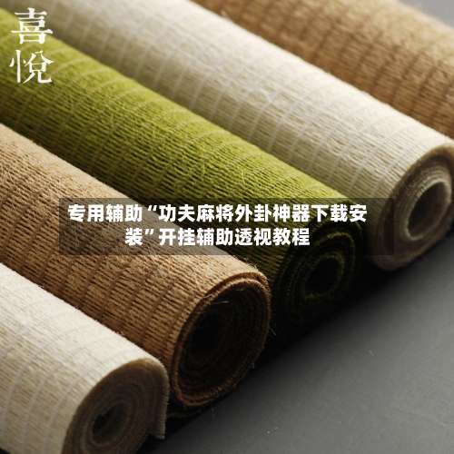 专用辅助“功夫麻将外卦神器下载安装”开挂辅助透视教程-第3张图片