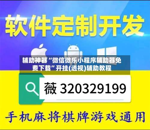 辅助神器“微信微乐小程序辅助器免费下载”开挂(透视)辅助教程-第1张图片