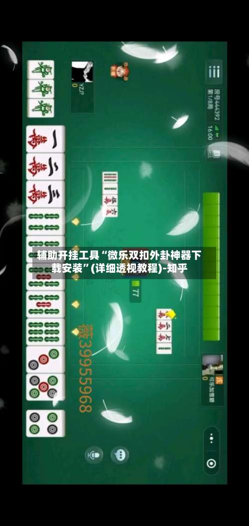 辅助开挂工具“微乐双扣外卦神器下载安装”(详细透视教程)-知乎-第1张图片